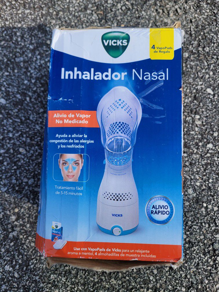 Vicks Personal Sinus Steam Inhaler, Fast Cough, Congestion, Sinus Relief. Targeted Steam Relief with Soft Face Mask. Even More Relief when used with V