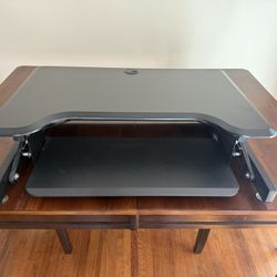 Height Adjustable Standing Desk Converter with 32” Wide Platform
