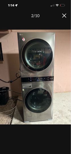 LG ThinQ Stacked Washer Dryer Tower