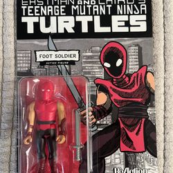 TMNT Foot Soldier ReAction Super 7 Figure 
