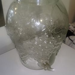 Grape Vintage Glass Huge Drink Dispenser 