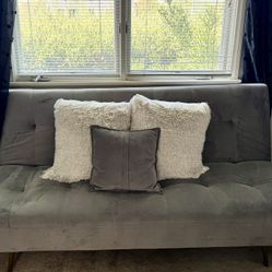Velvet Sofa Sleeper w/Memory Foam