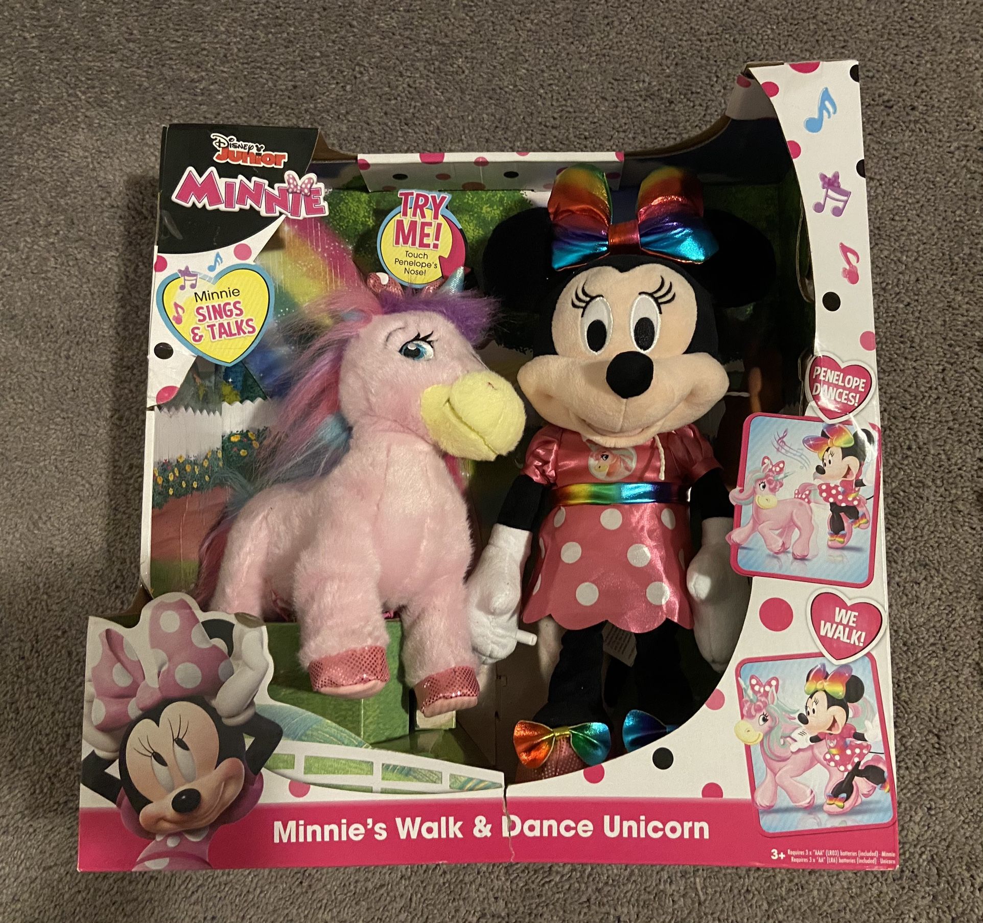 Minnie Mouse Walk & Dance Unicorn (New)