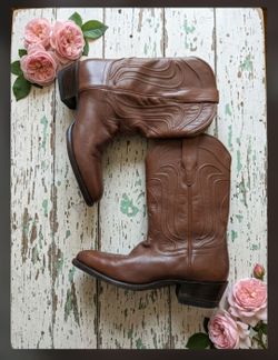 Women's Tecova Jaime cowboy boots sz 8 only worn twice cowgirl Authentic