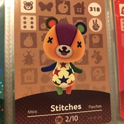 Nintendo Animal Crossing New Horizons Stitches Amiibo Card