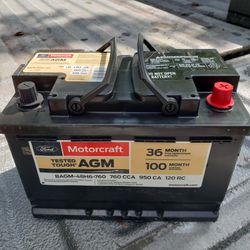 Ford Motorcraft  AGM  Car Truck Battery H6 Group 48 Perfect Condition 1yr Warranty 