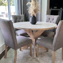 Custom Built Dining Table Solid wood Farmhouse Set Modern Rustic Bench Country Oval Round Counter Breakfast Height  Farm House 