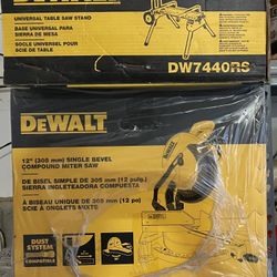 Dewalt Saw and stand Brand New In Plastic Wrap