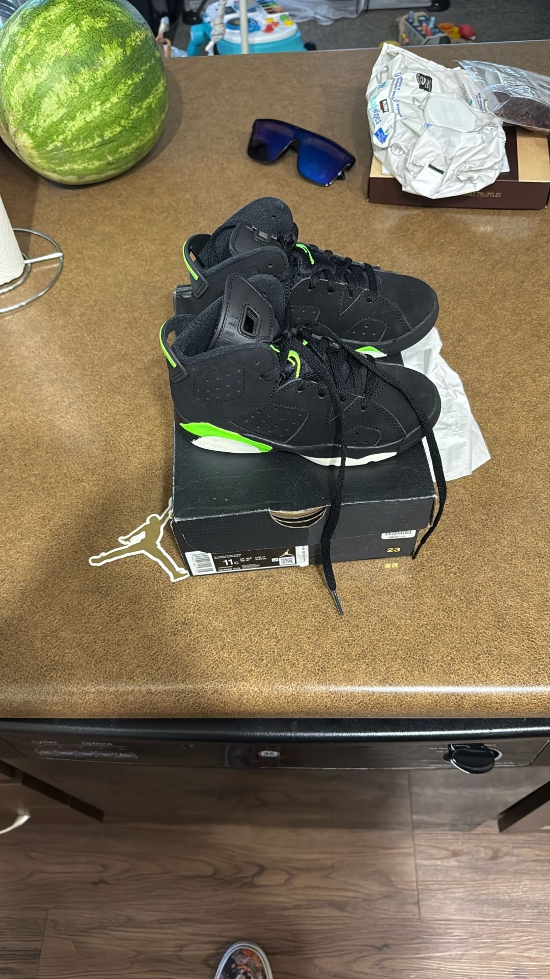 Jordan 6 Retro Green Ps Size 11c