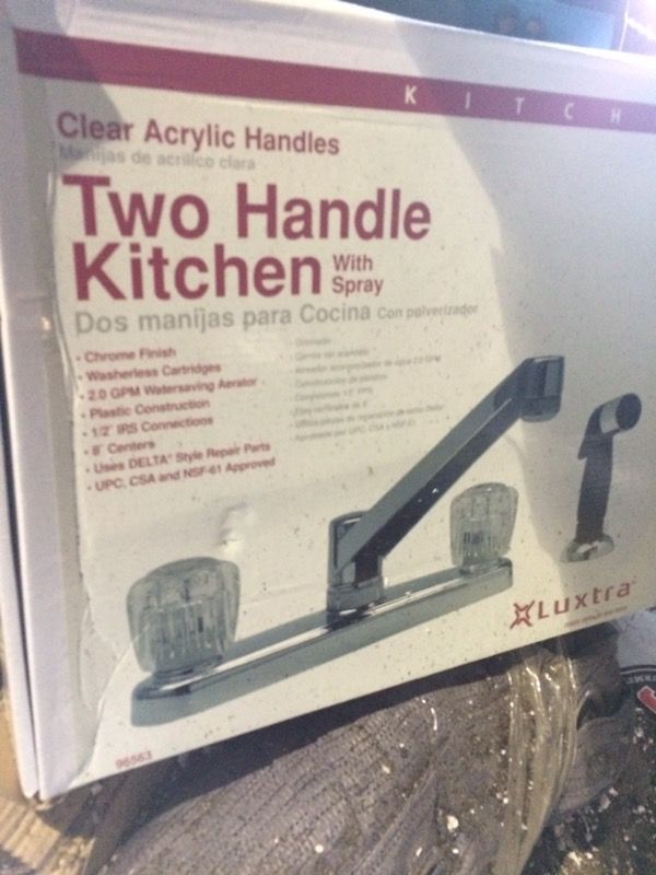 Two handle Kitchen with spray