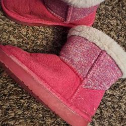 Pink Light Up Fuzzy Boots 
