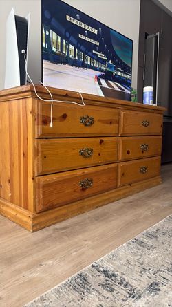 Woden wardrobe
