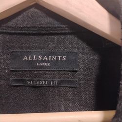 AllSaints Newhalen Flannel Shirt Sz Large