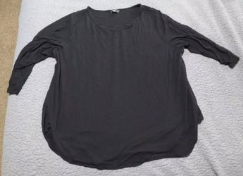 premise studio 2xl black 3/4 sleeve shirt