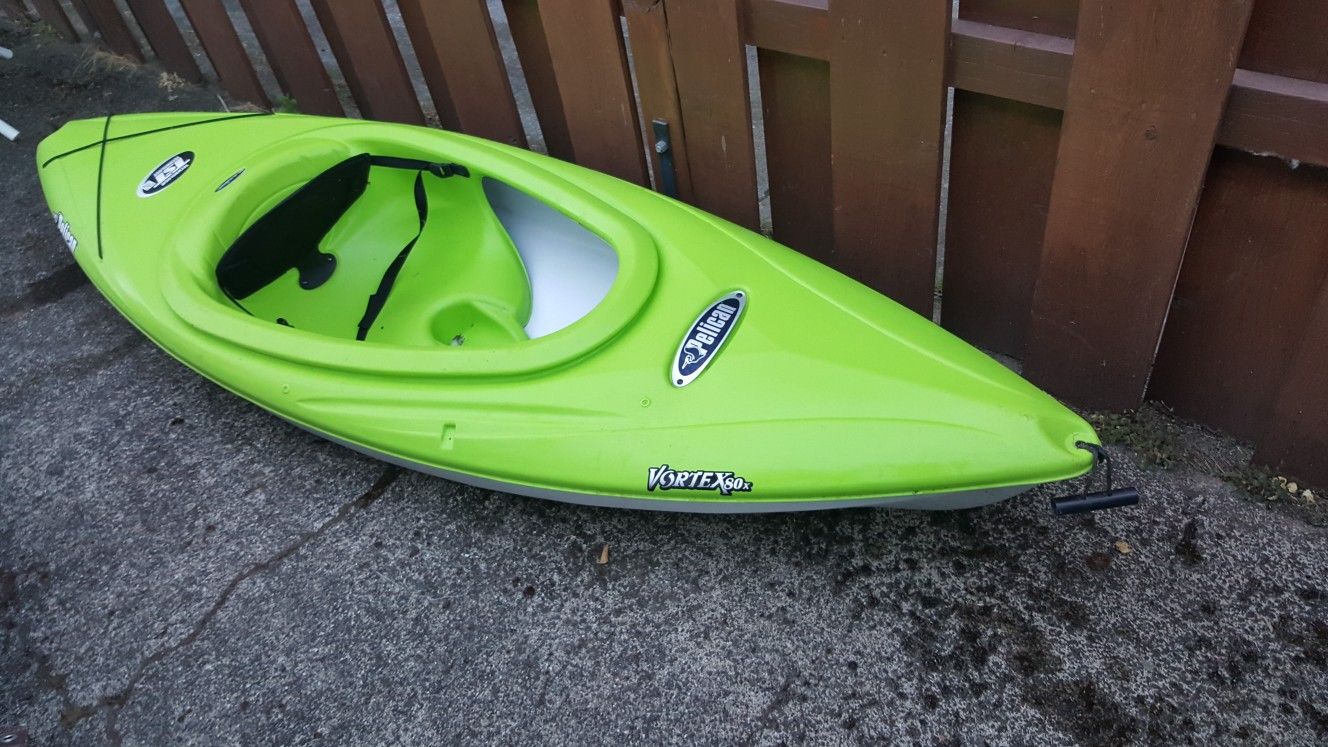 Pelican Vortex 80x Kayak Lightweight at 25 lbs and 7'9" fit easily in a