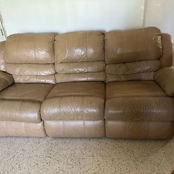 Faux leather Recliner Sofa And Loveseat