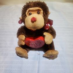 RARE CUDDLE BARN "LUCKY IN LOVE" MUSICAL ANIMATED  PLUSH 