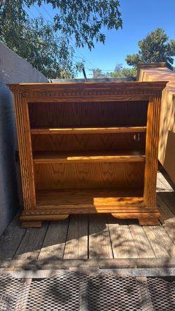 Oak book shelf