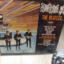 Vintage The Beatles Something New Album Cover Only