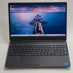 Fast! Dell 16" Core i7-11850H 64 GB RAM 1TB SSD Nvidia RTX A2000 DDR6 GPU Webcam WiFi & BT Wireless Windows 11 Professional 