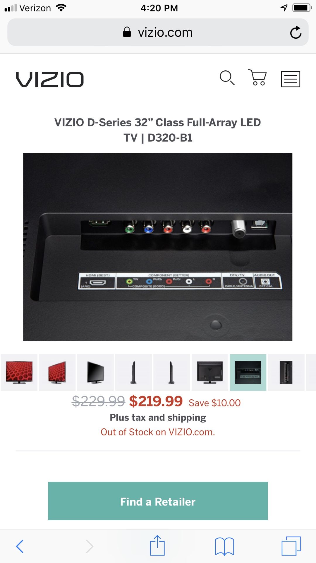 32” Vizio TV