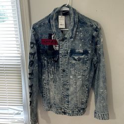 Smoke Rises Blue Denim Jean Jacket