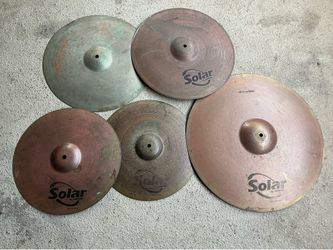 Cymbals complete set: Sabian Solar & Nuvader