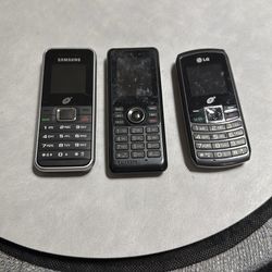 3 older phones for sale Samsung Kyocera & LG