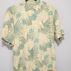 Tommy Bahama Men's Floral Casual Button Shirts Size L