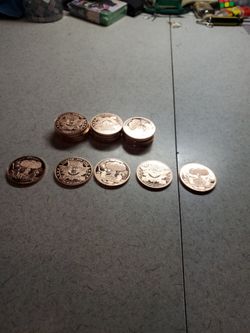 1 OZ COPPER  ALIEN  WRONG BUTTON  $ 5 EACH