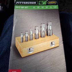 Pittsburgh 6 Piece Pipe Tap Set(new)