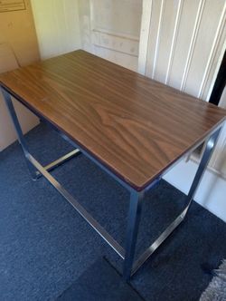 Vintage 70s, 80s, MINI Office Desk, Metal/Wood