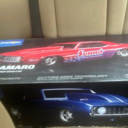 Remote control drag racing Camaro