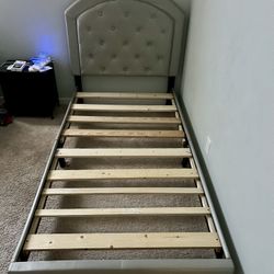 Twin Size Frame With Mattress - $150