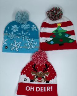Christmas Light Up Beanies 