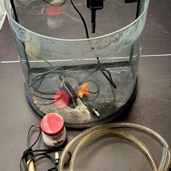 10 gallons fish tank with accessories - 17Hx11Dx15W