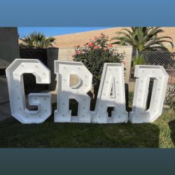 Grad Marquee Letters Special Price For May