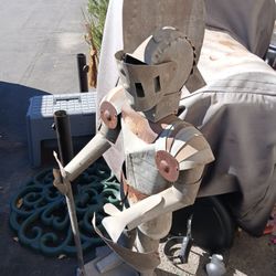 3ft. Metal Knight Statue