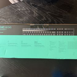 Logitech MK345 Wireless Keyboard - Black: Full Size with 10-Key Pad & Wrist Rest