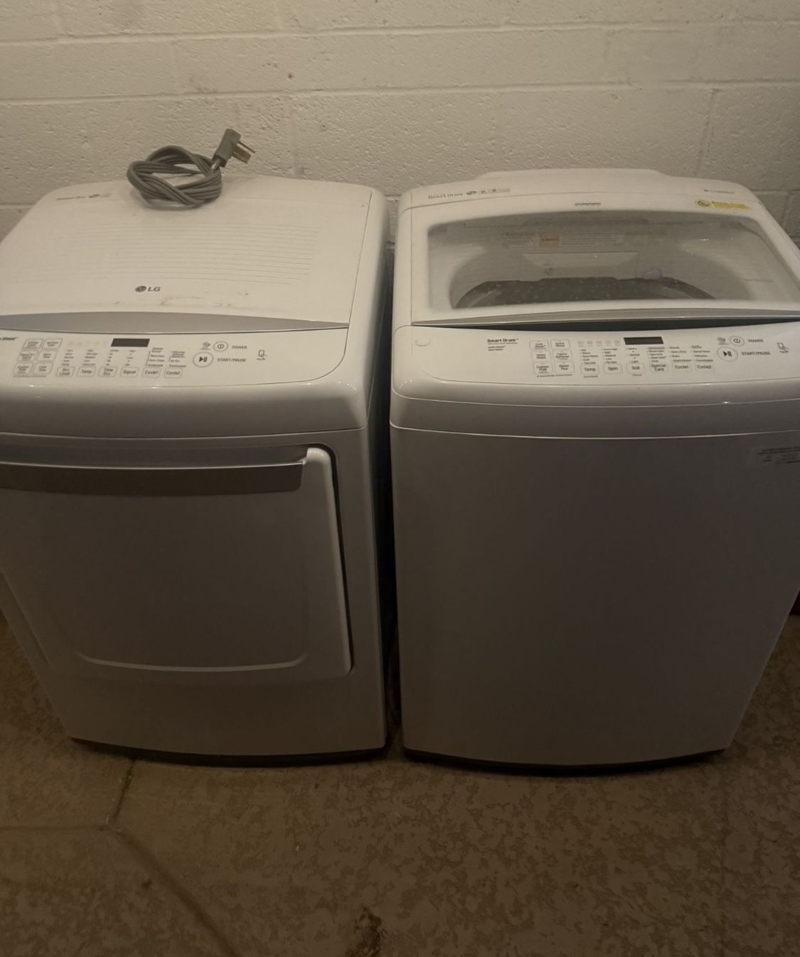 Lg Top Load Washer And Dryer