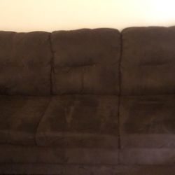 Suede Couch