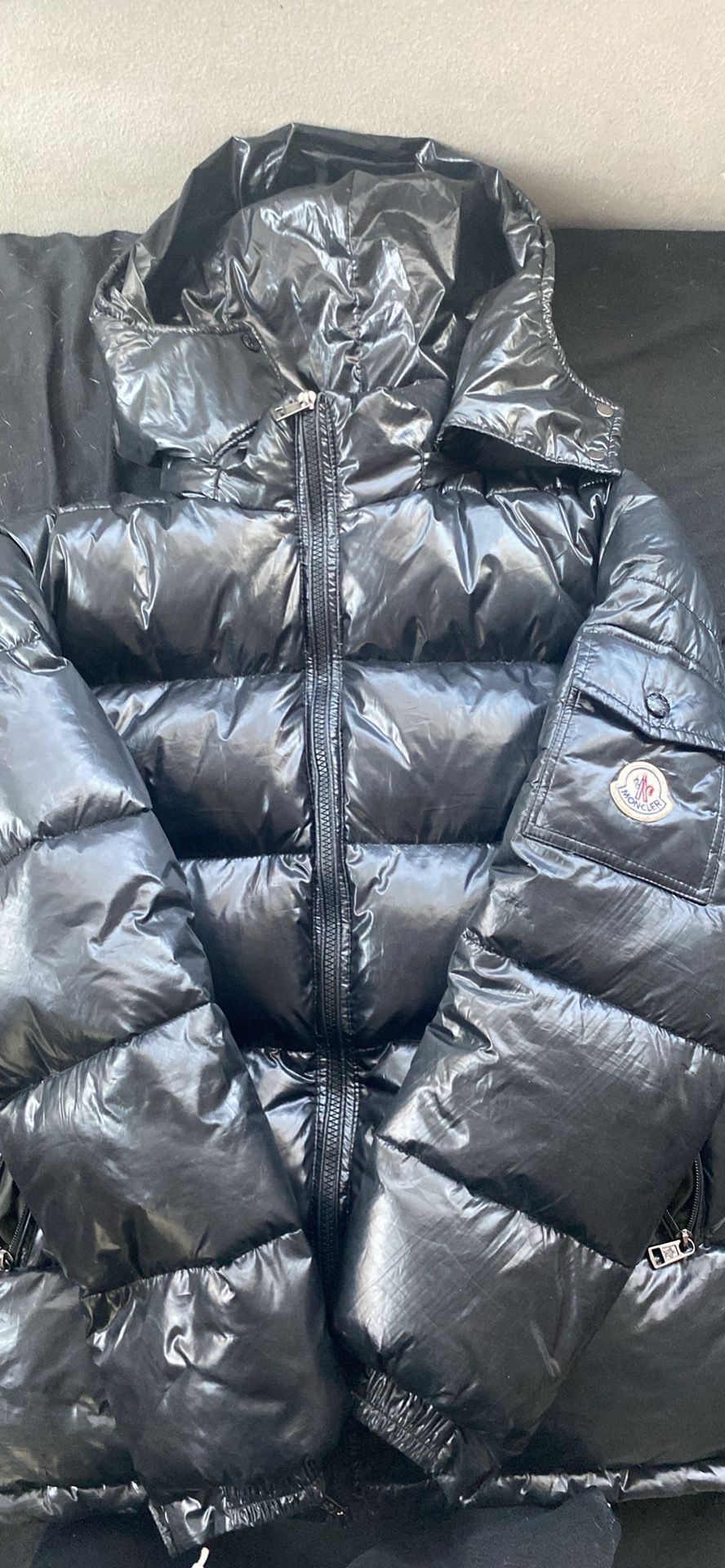Moncler Matte Black Puffer Size M