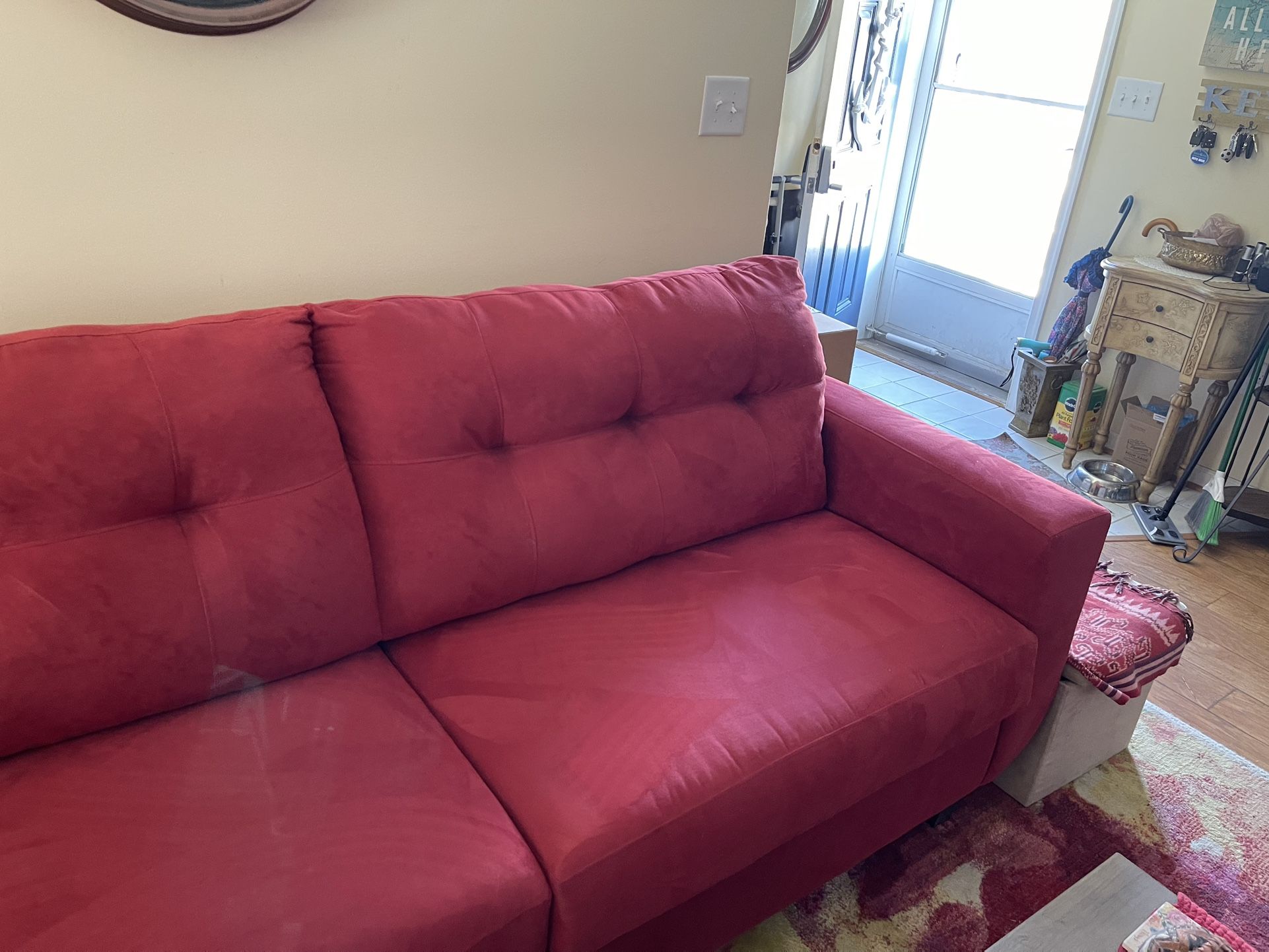 Like New Red Sofa.