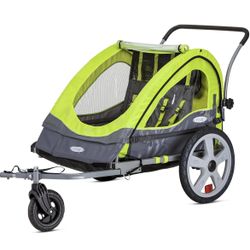 Double Tow Behind Bike Trailer for Toddlers