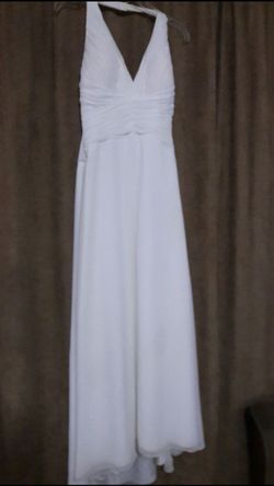 Dress Elegant PROM / WEDDING DAVID'S BRIDAL size #6 color Ivory muy bonito para PROM o BODA