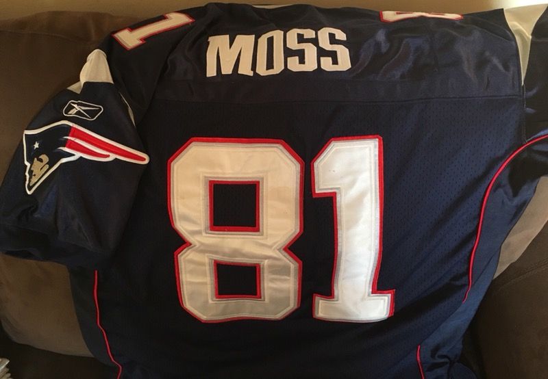 Authentic, stitched Randy Moss Reebok jersey Size 52