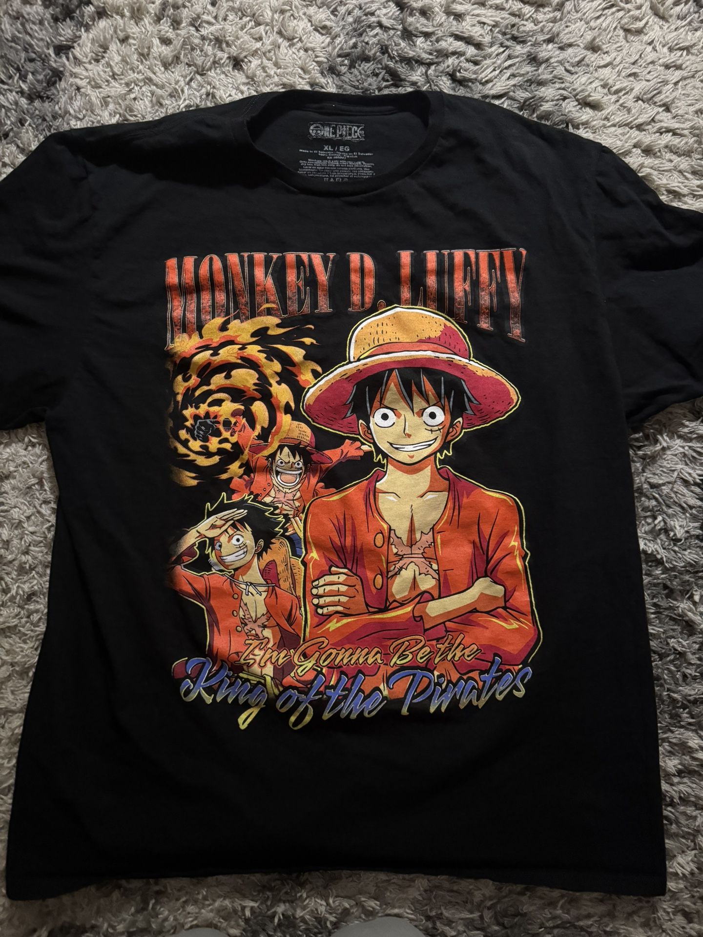 One Piece Monkey D. Luffy King Of The Pirates Anime Graphic Tee