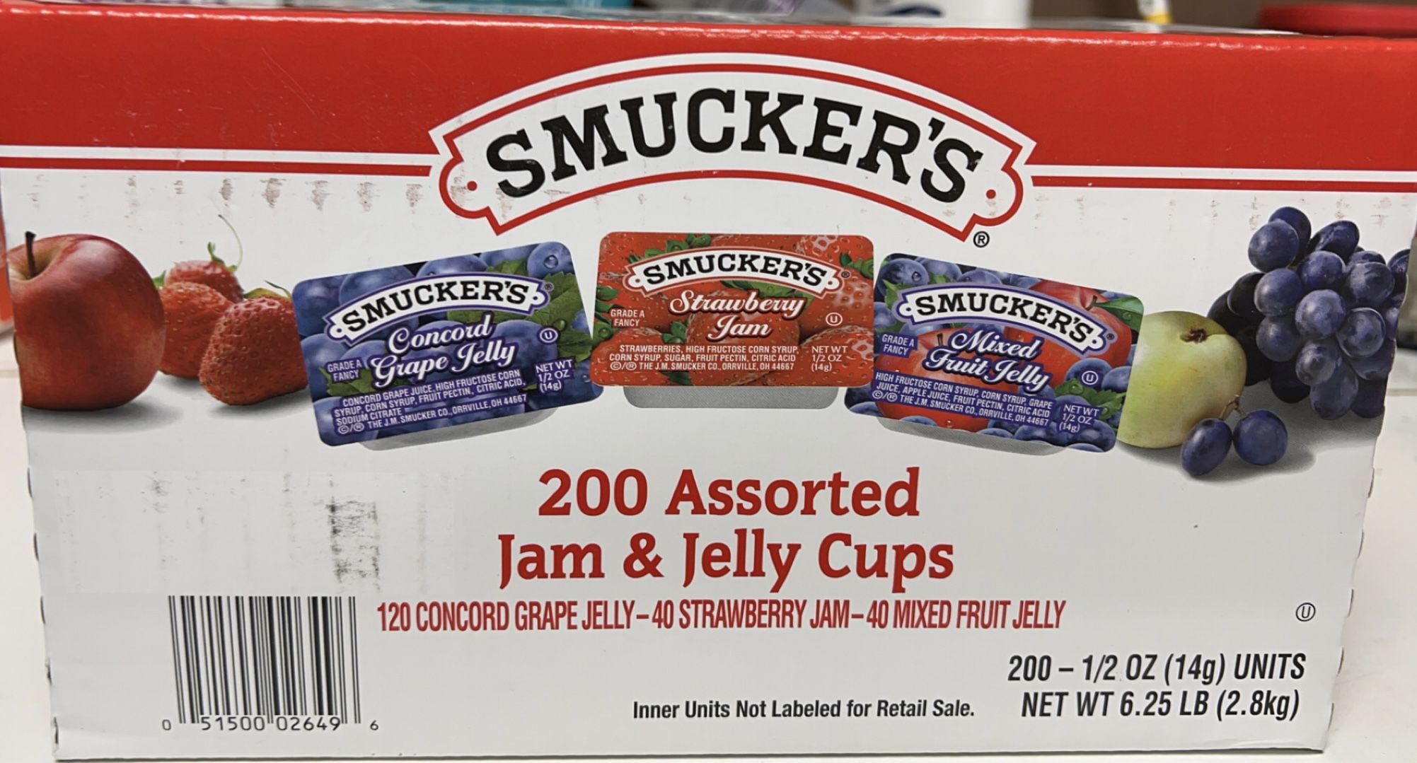$23 Smucker’s Assorted 200 Count Jelly