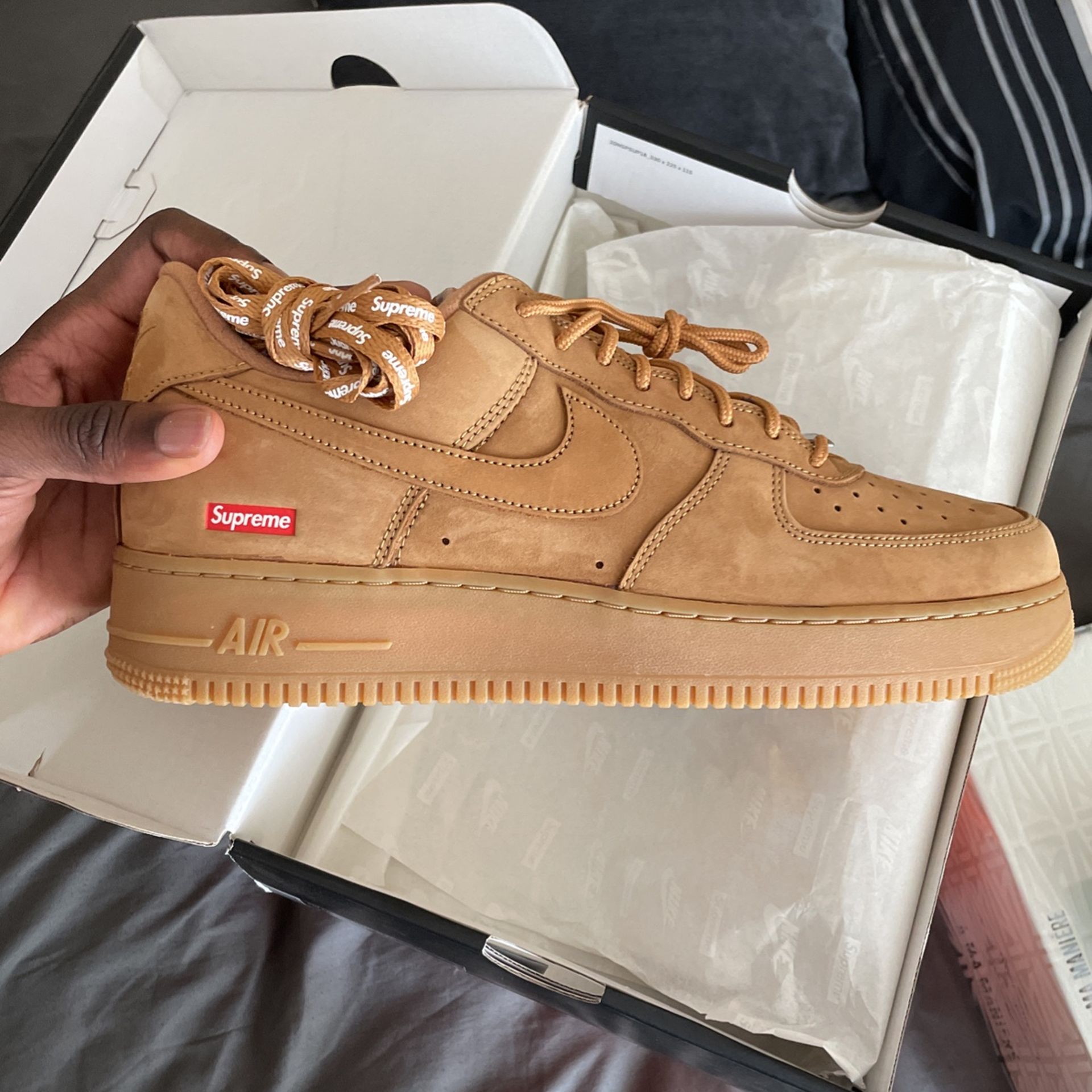 Supreme Wheat Air Force 1 Size 11