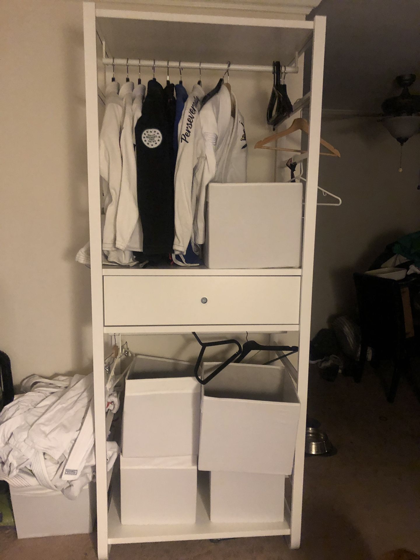 Open closet organization system